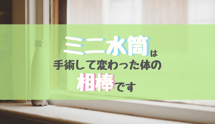 ミニ水筒は相棒